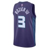 Män Charlotte Hornets Tröja Terry Rozier III 3 Jordan 2022-23 Statement Edition Lila Swingman